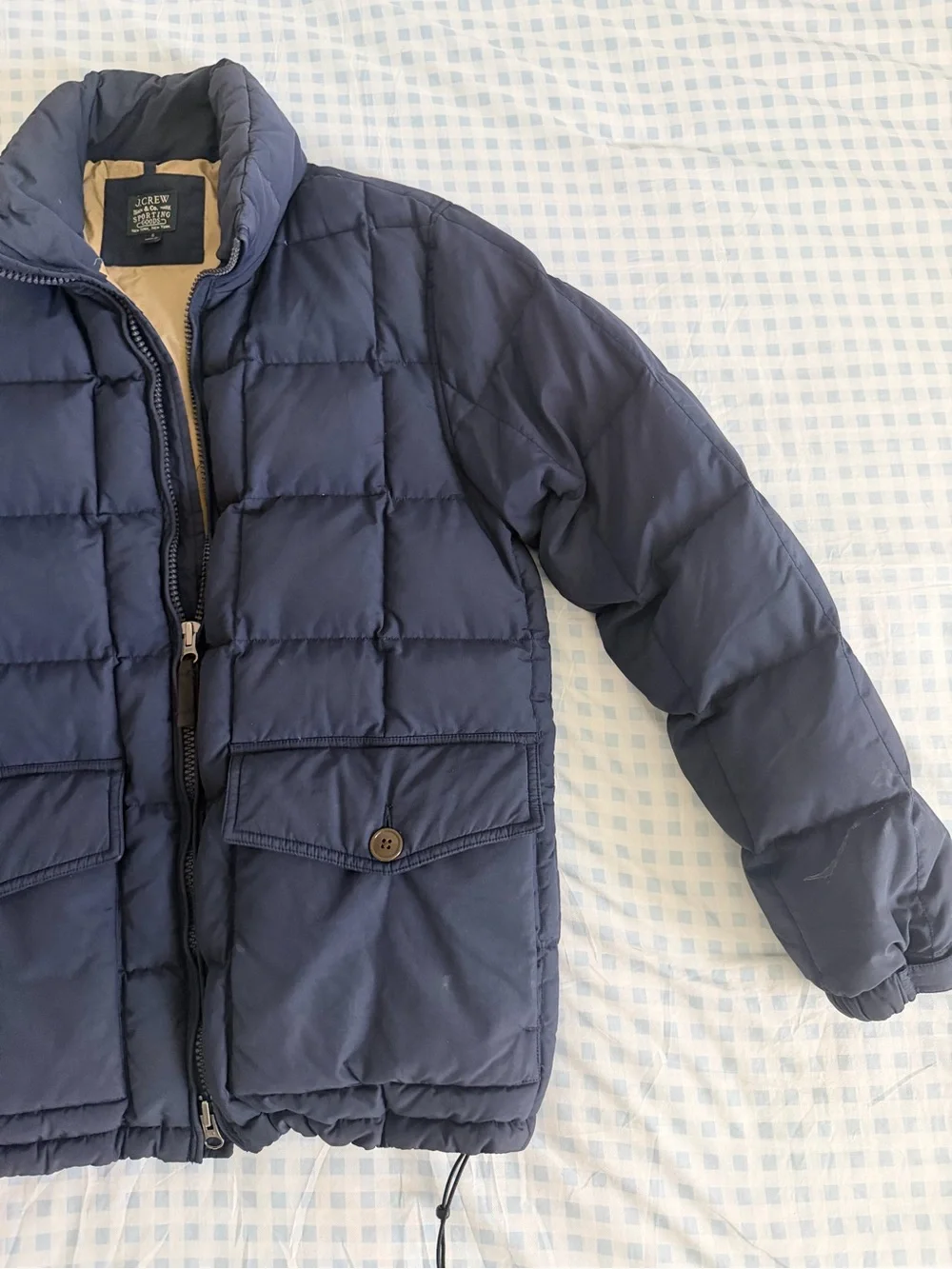 J. Crew Navy Nordic Puffer Jacket - Men’s
